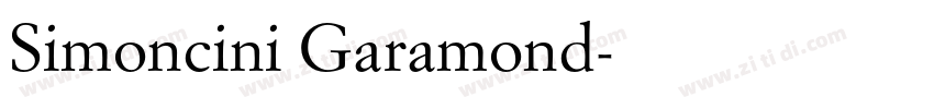 Simoncini Garamond字体转换